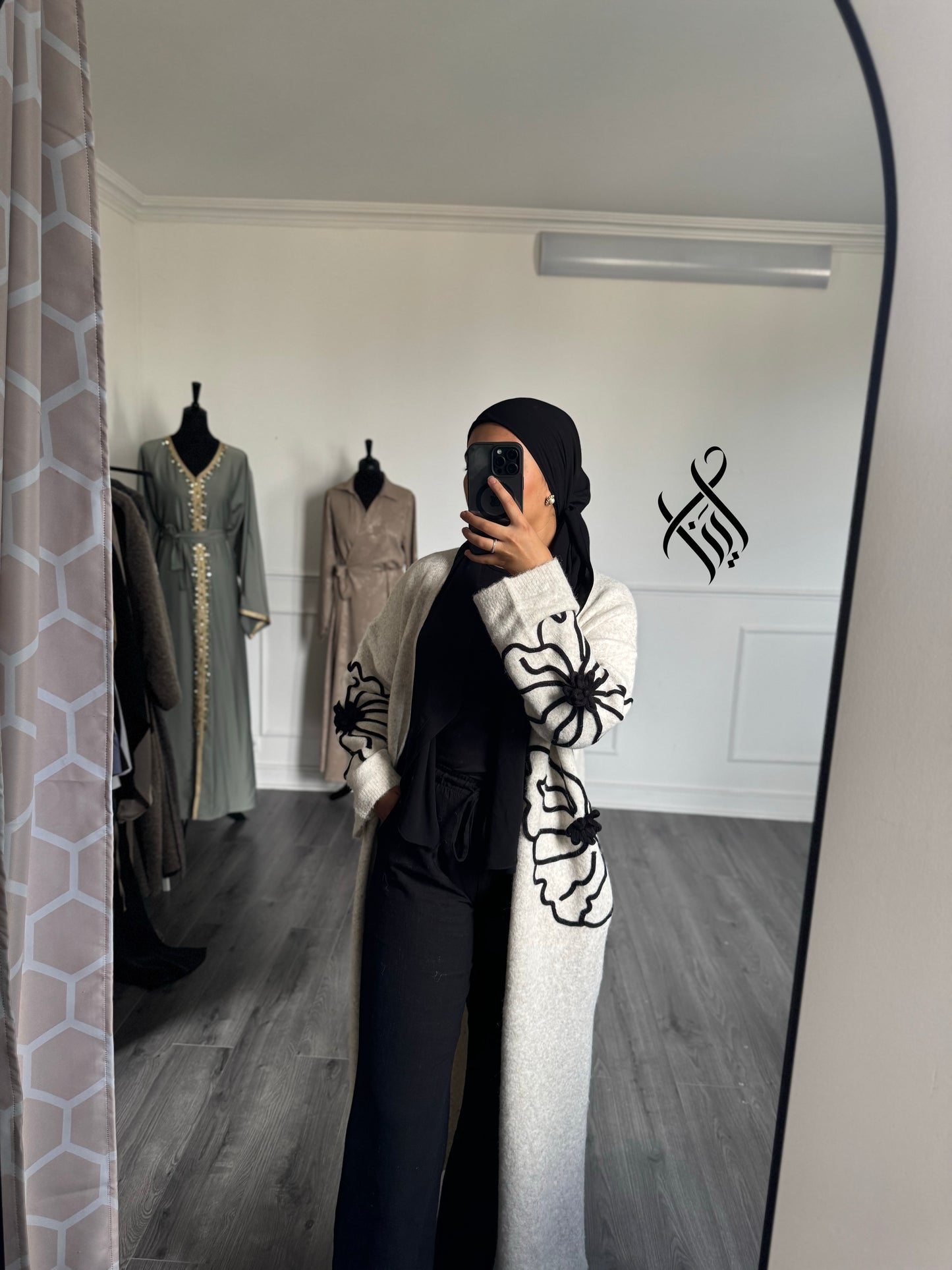 Gilet doux fleurie