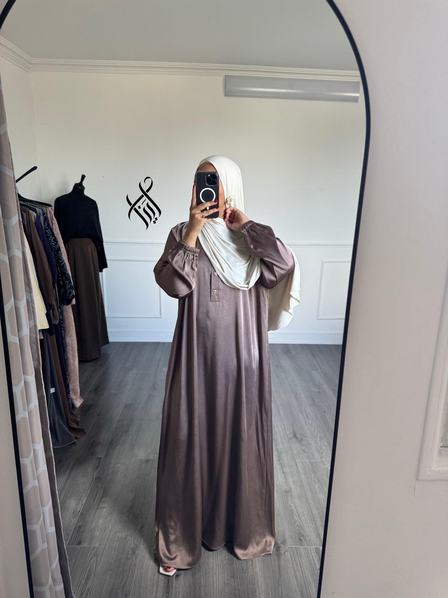 Robe satinée