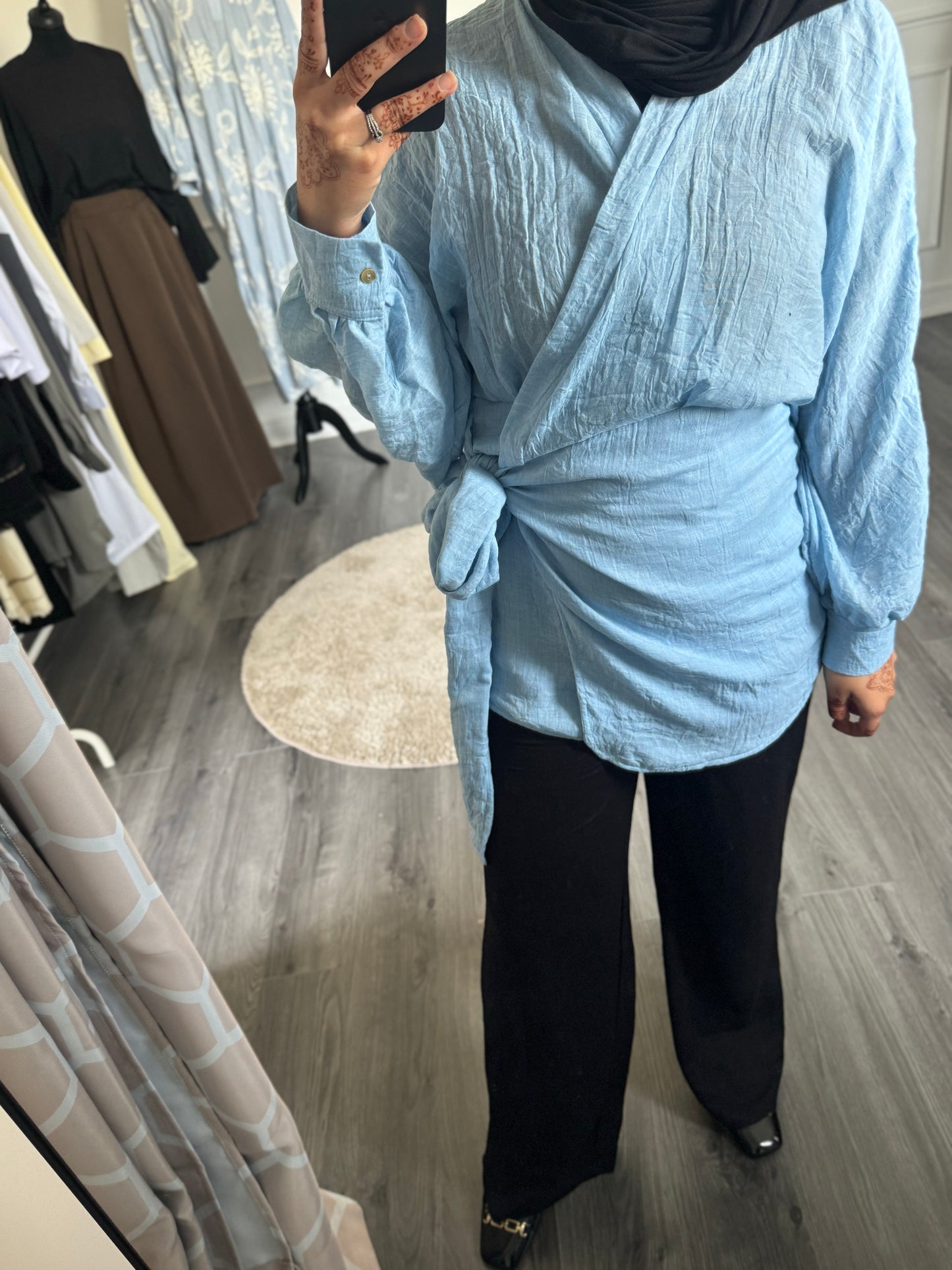 Blouse effet lin