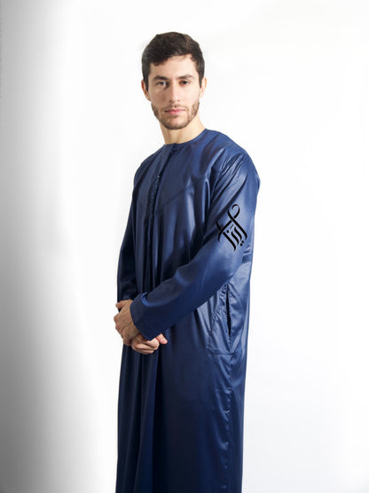 QAMIS SATINÉE ELYAS - BLEU