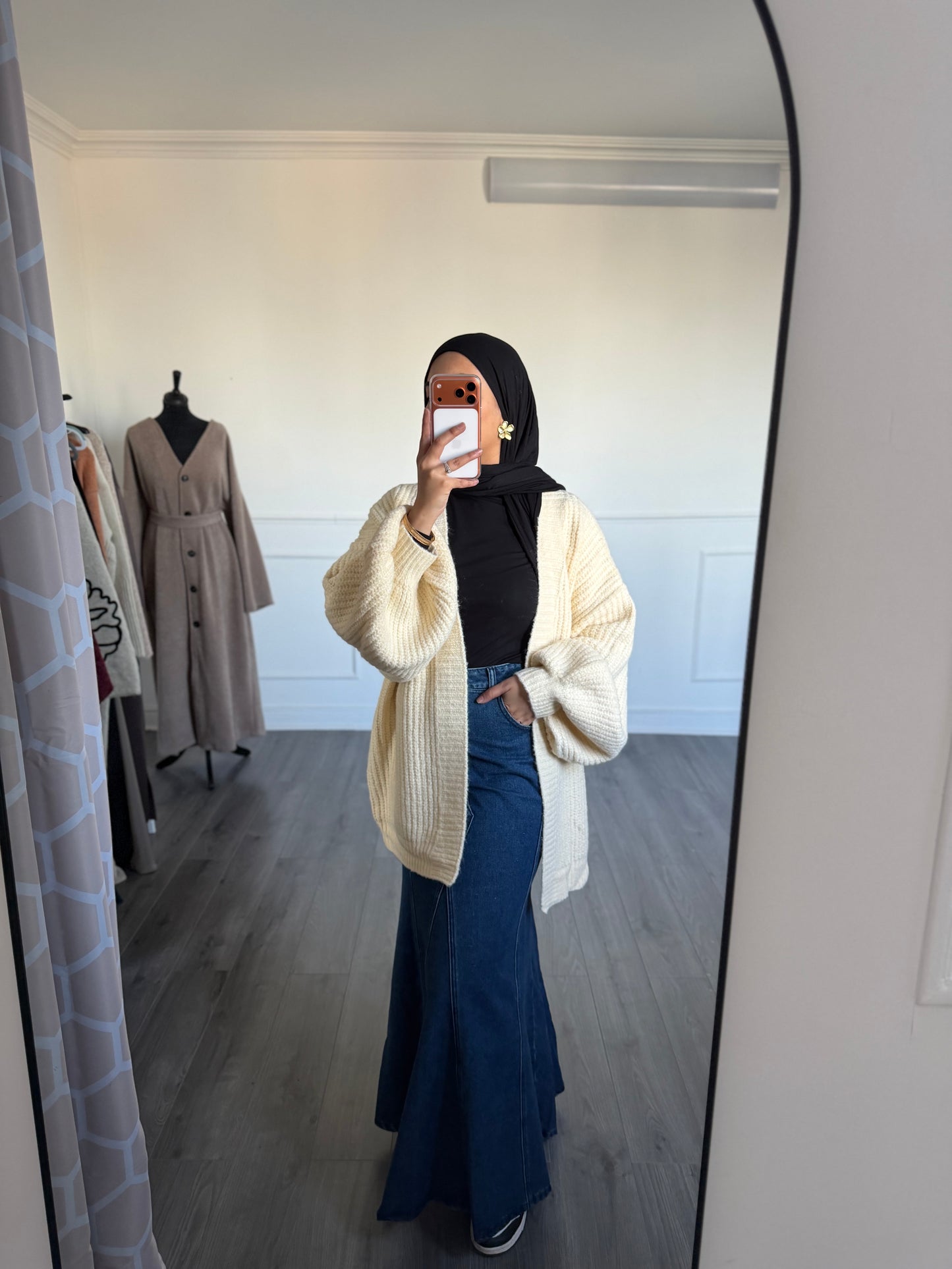 Gilet crochet jaune beurre