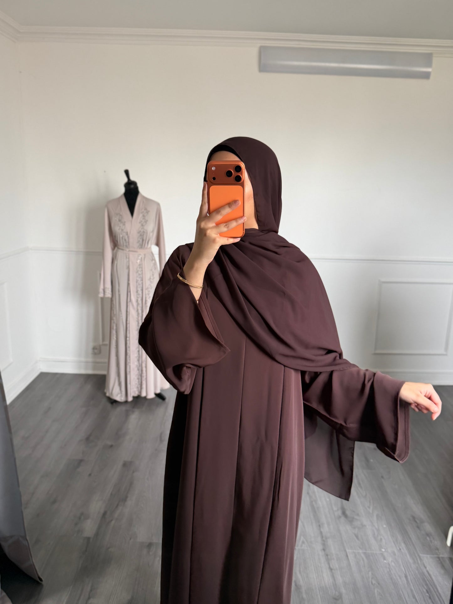 ABAYA SORAYA — Marron froid