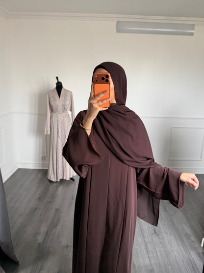 ABAYA SORAYA — Marron froid