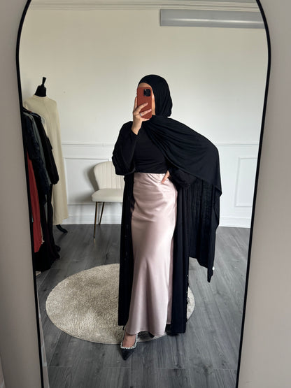 Jupe longue rose