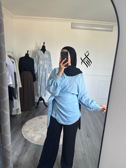 Blouse effet lin