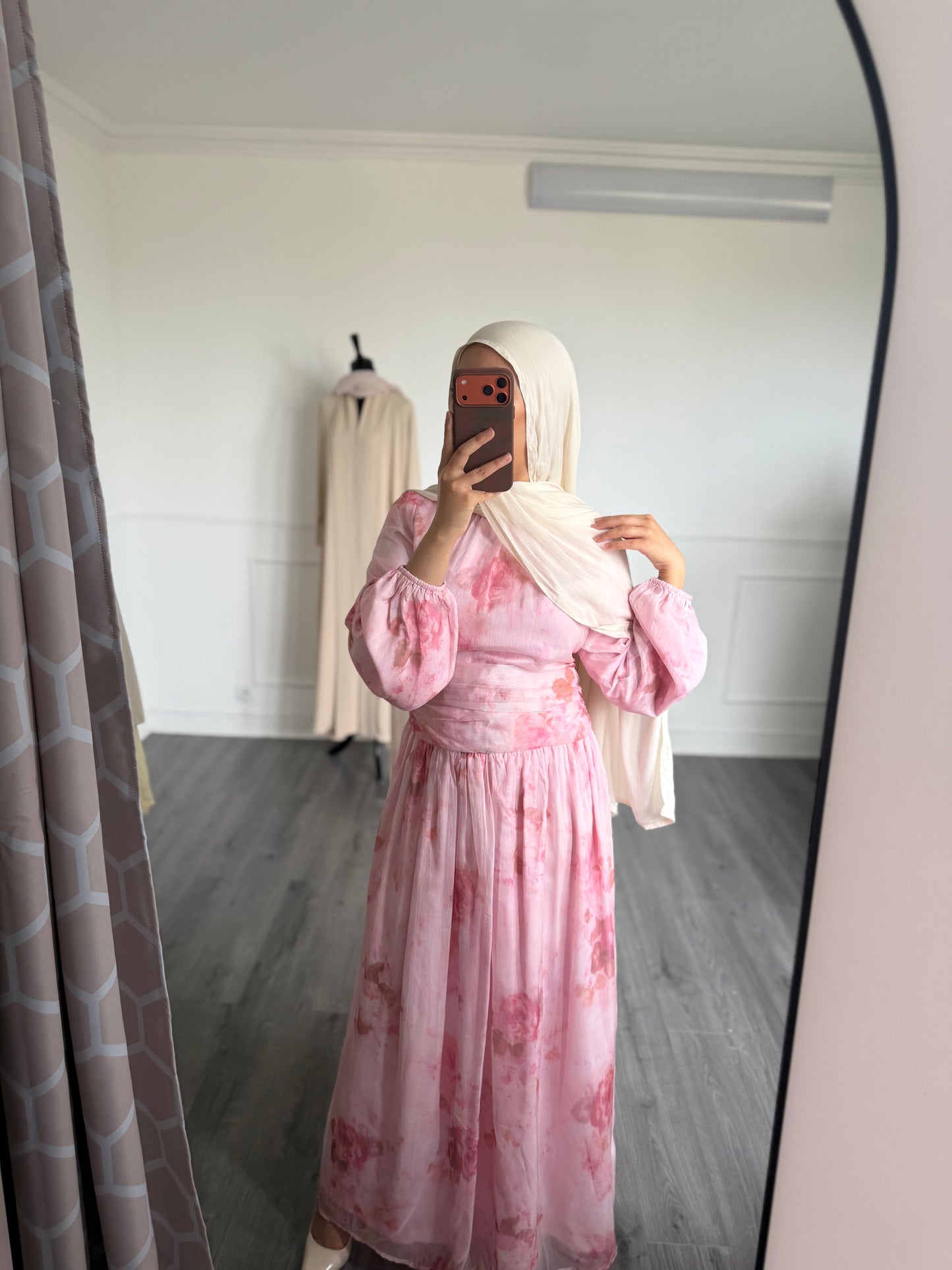 Robe fleurie rose