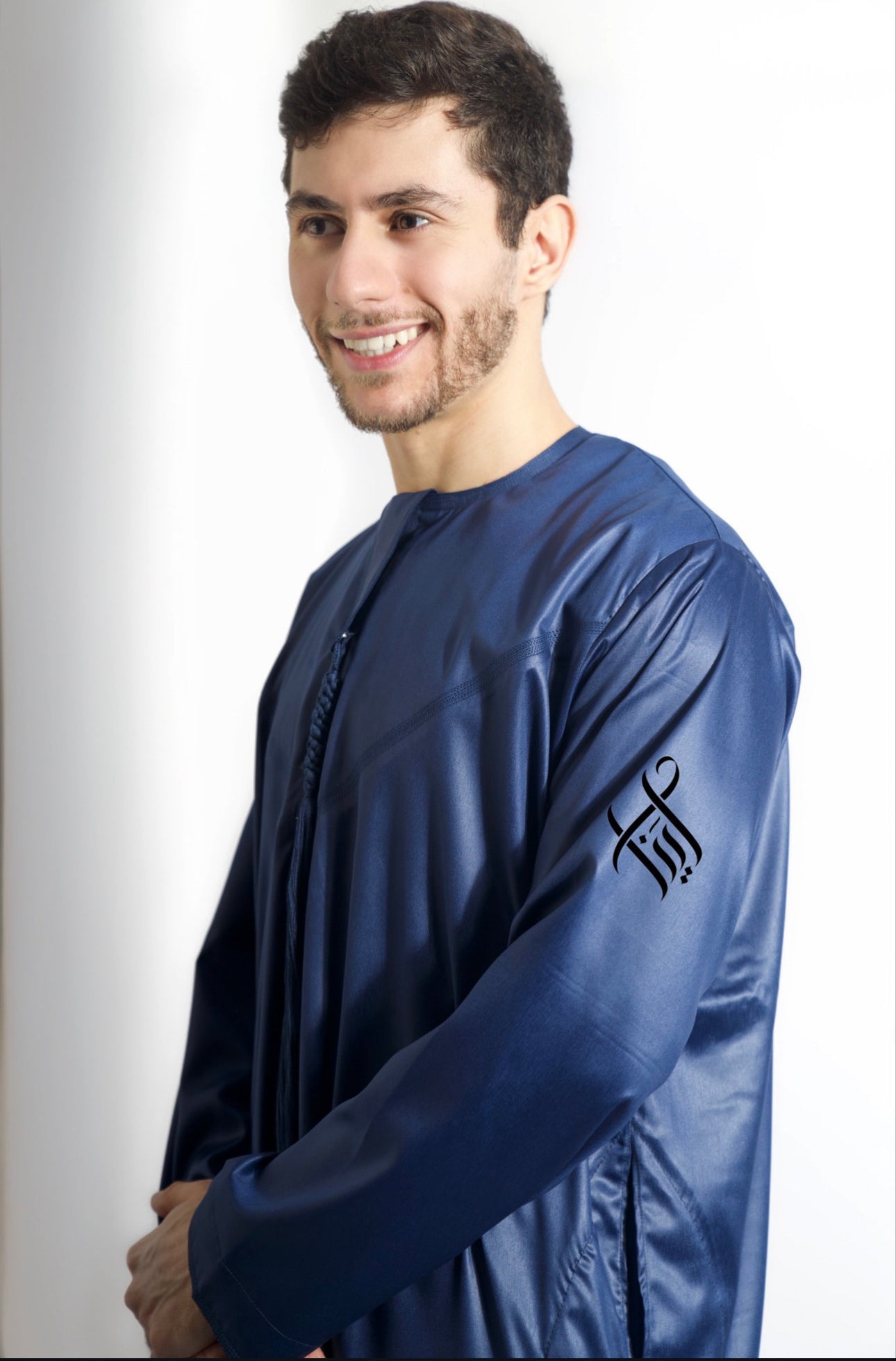 QAMIS SATINÉE ELYAS - BLEU