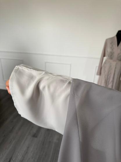 ABAYA SORAYA — Gris clair