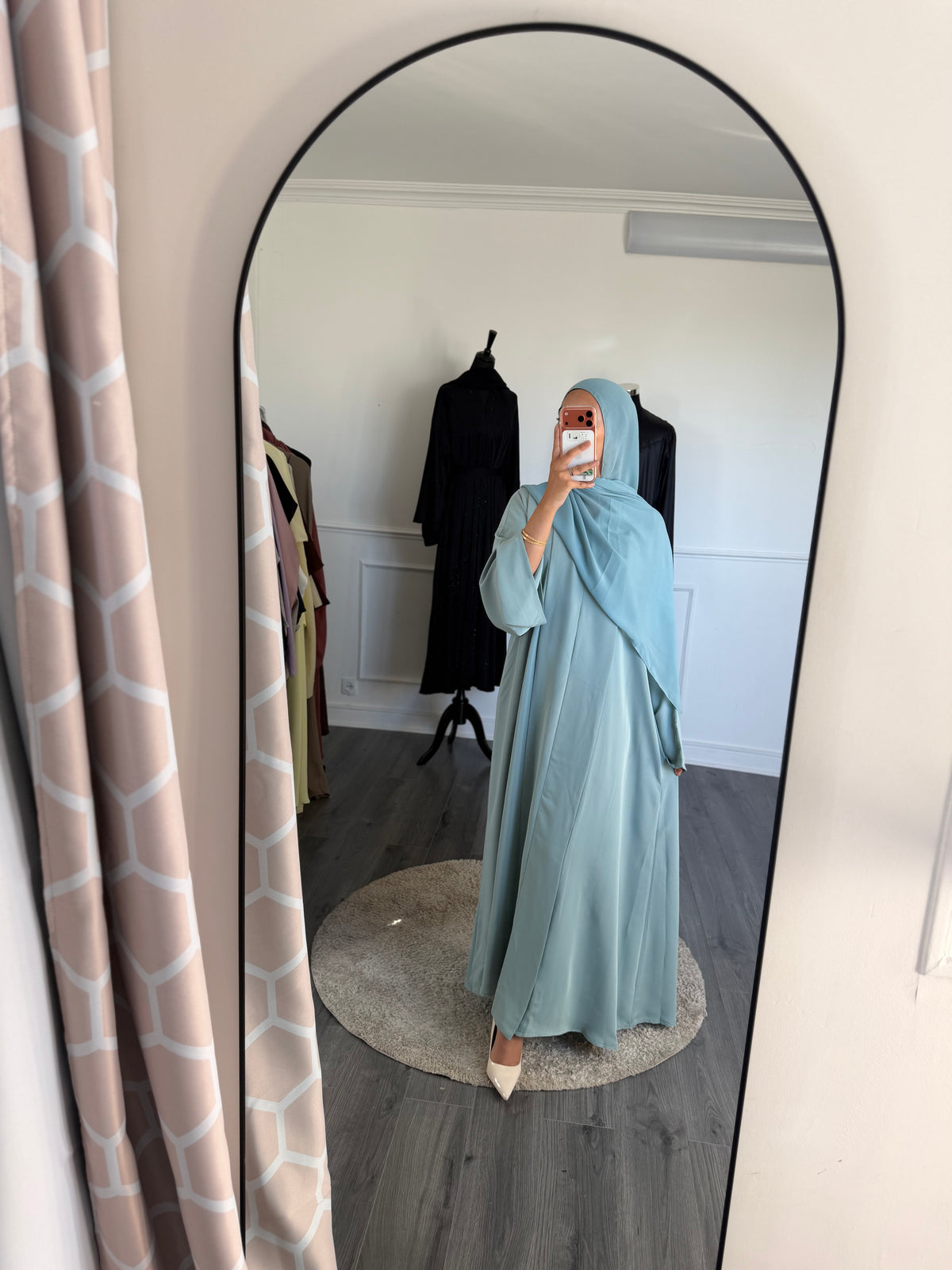 ABAYA SORAYA- Bleu Turquoise