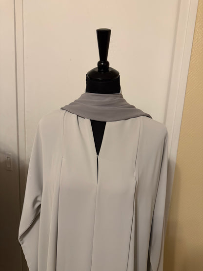 ABAYA SORAYA — Gris clair