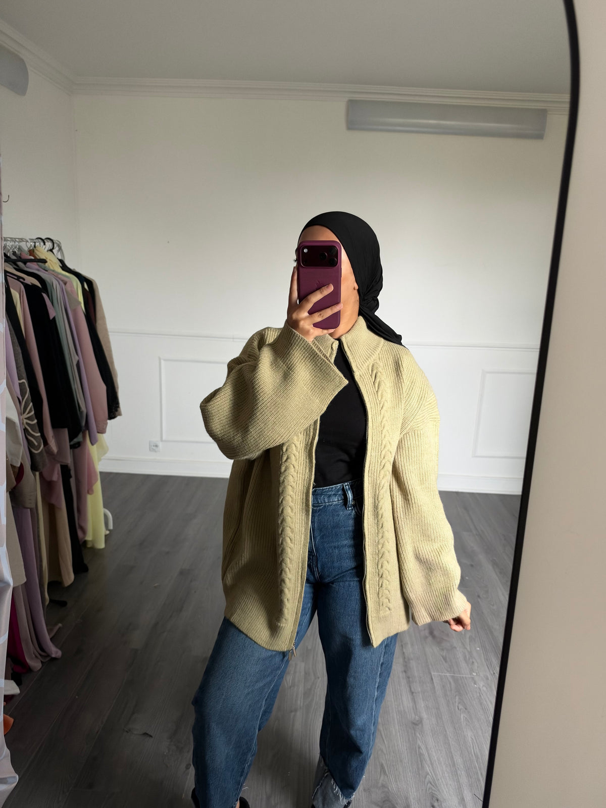 Pull Cosy verte