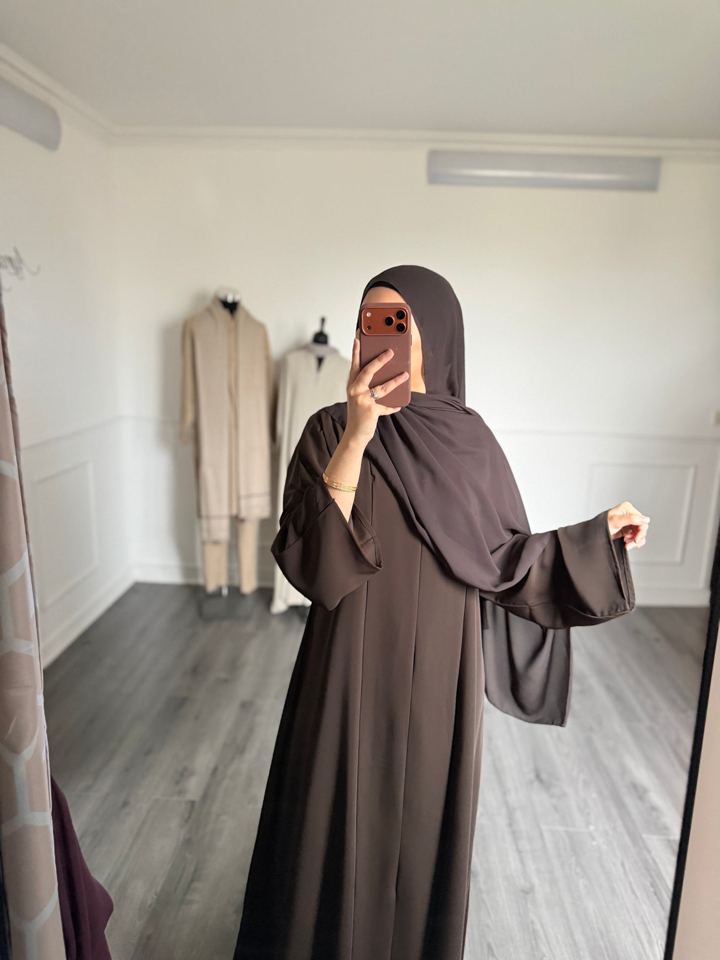 ABAYA SORAYA — Marron Bistre