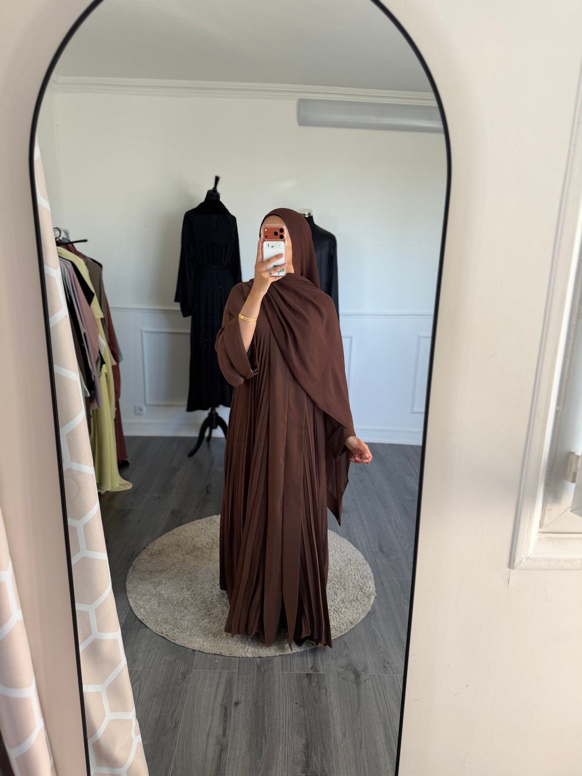 Abaya Noor Marron chocolat au lait