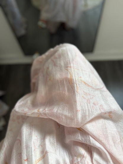 Robe rose fleurie