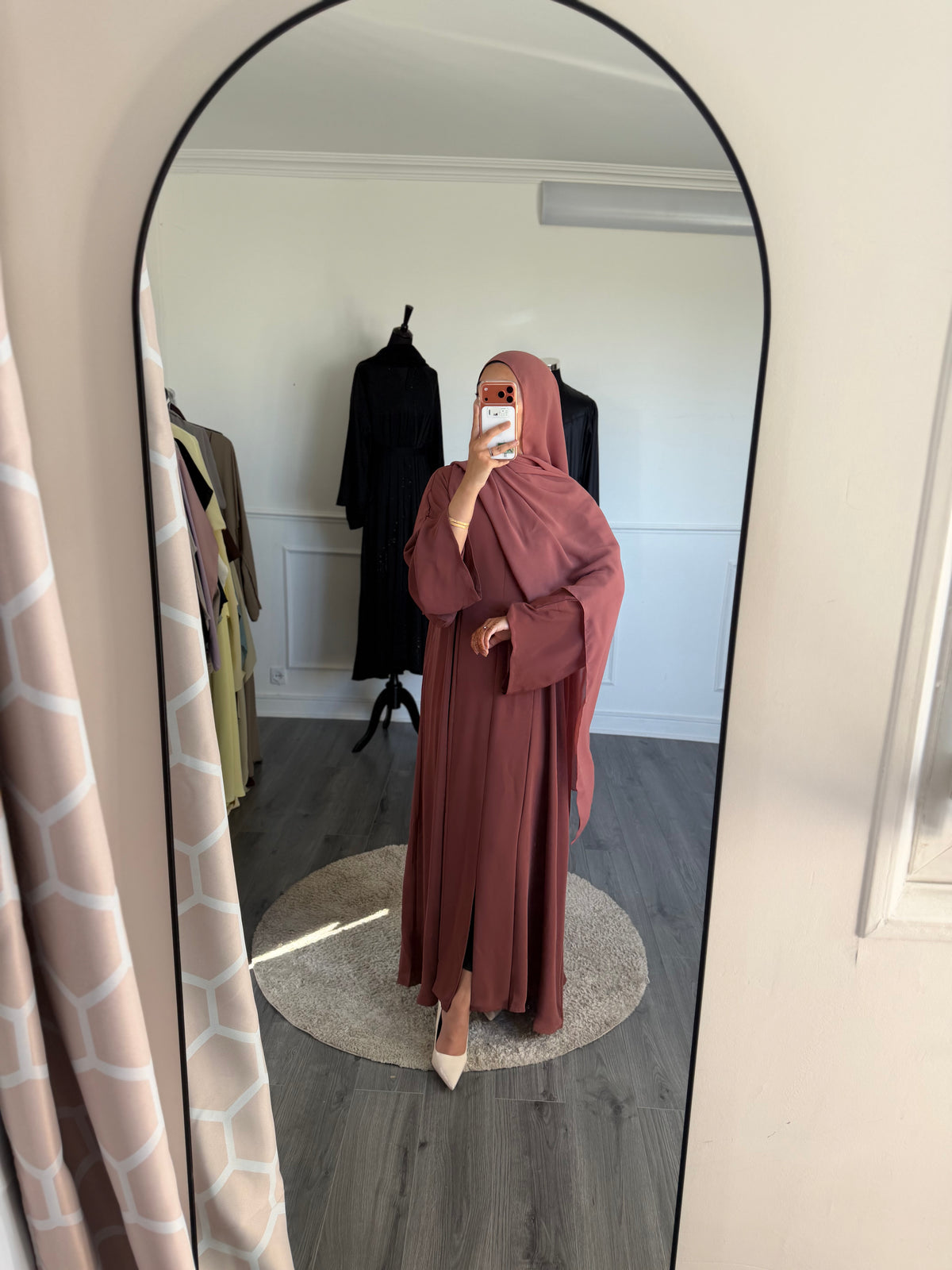 ABAYA SORAYA- Terracota fonce rose