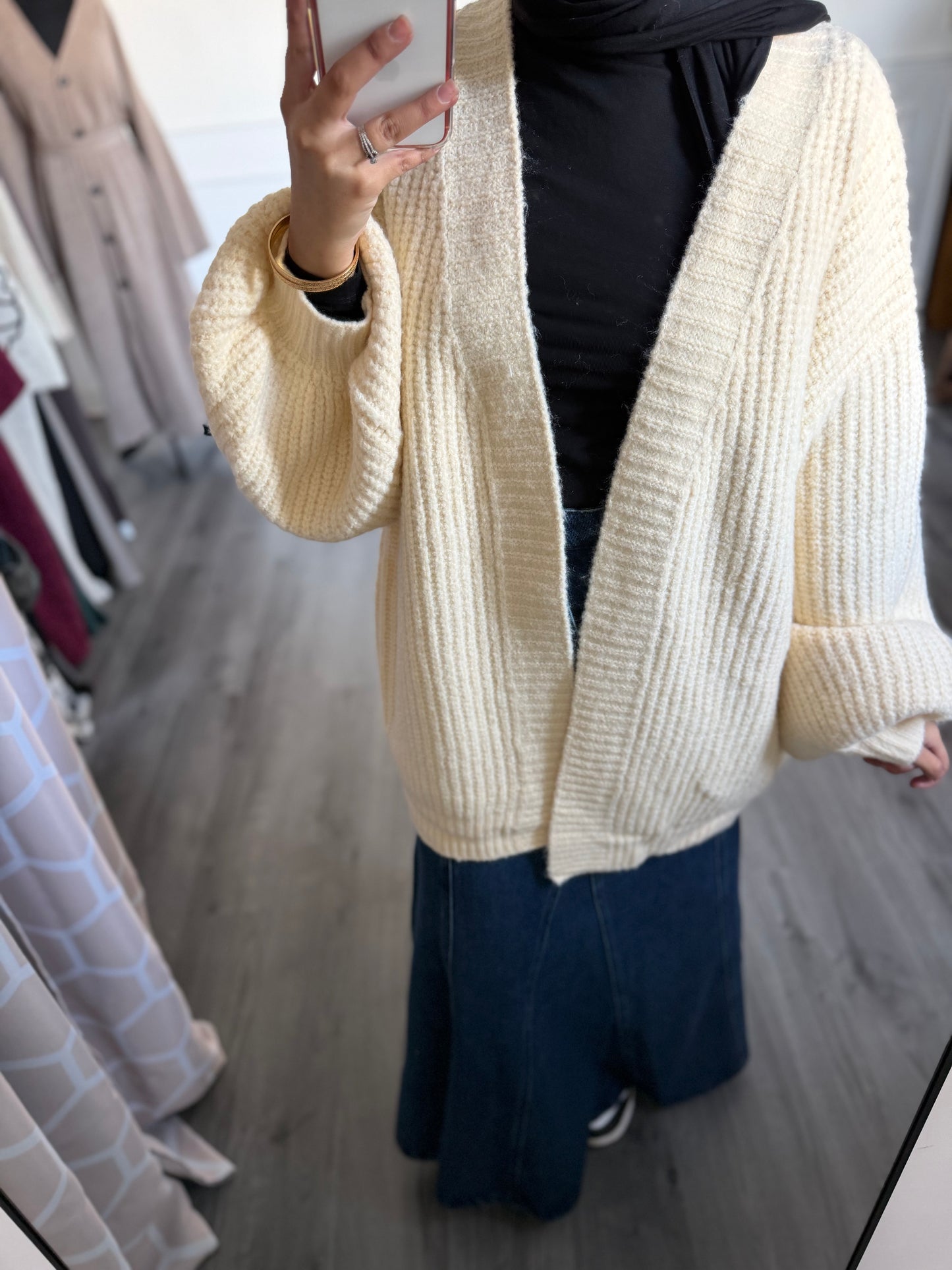 Gilet crochet jaune beurre