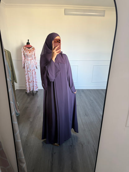 ABAYA SORAYA — Violet foncé