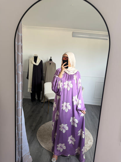Robe fleurie violette