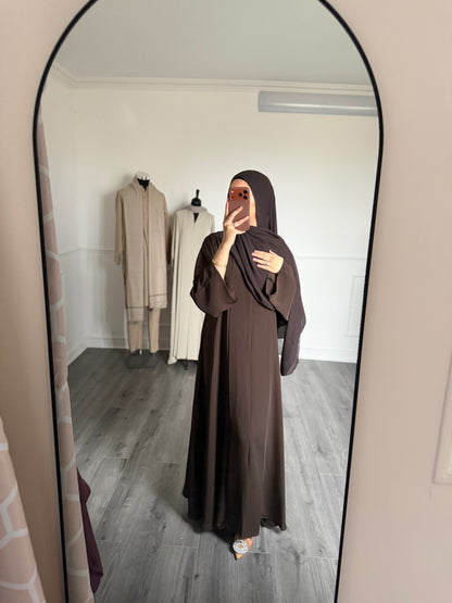 ABAYA SORAYA — Marron Bistre
