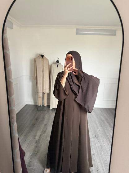 ABAYA SORAYA — Marron Bistre