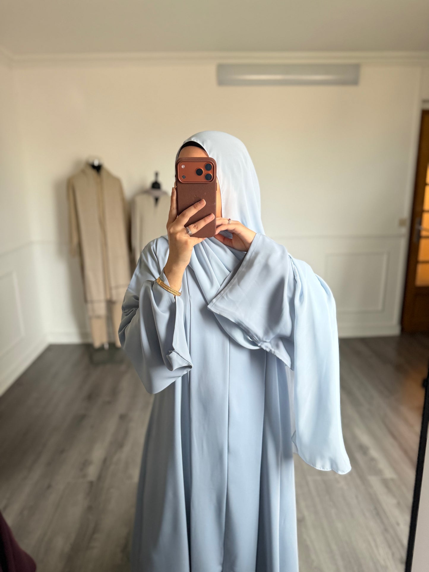 ABAYA SORAYA — bleu ciel