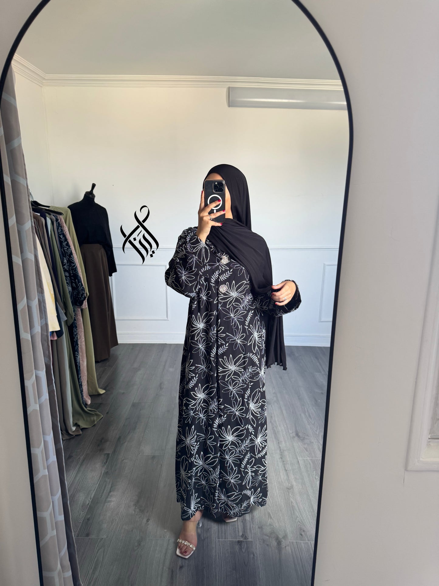 Robe à motif noir