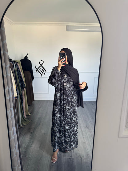 Robe à motif noir