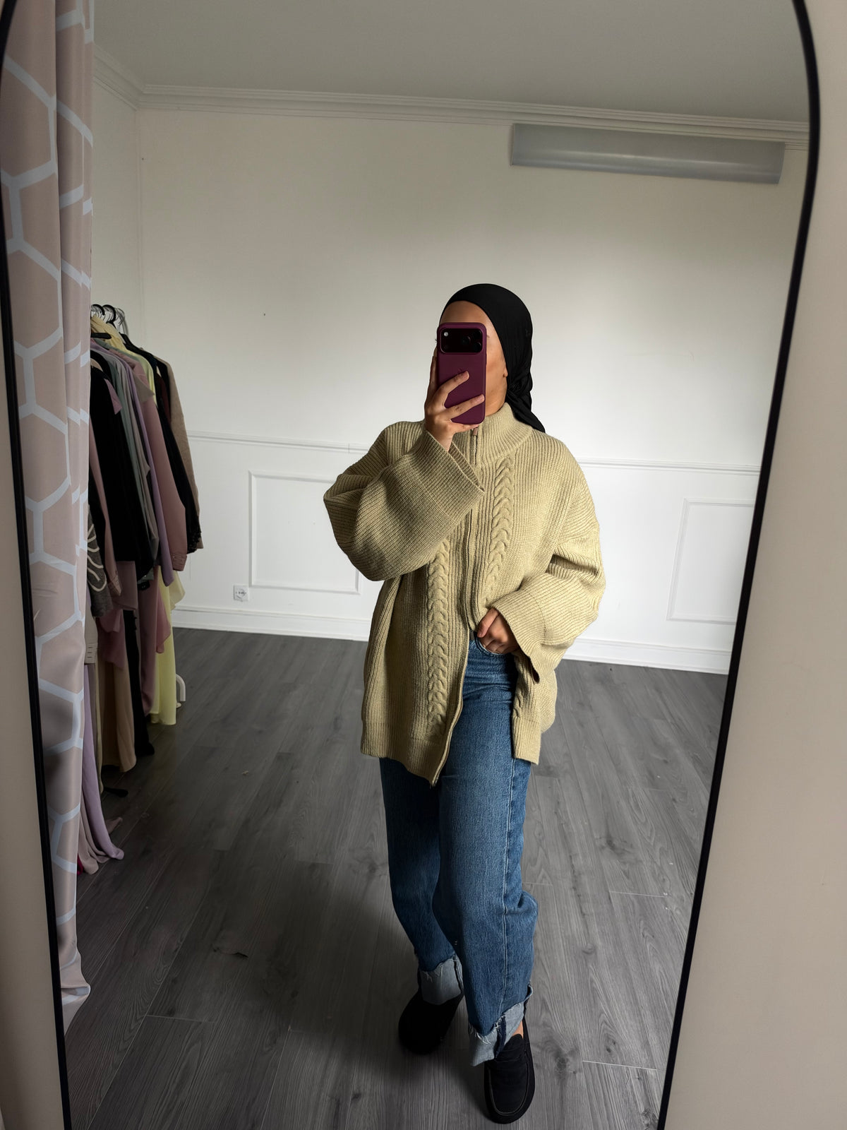 Pull Cosy verte