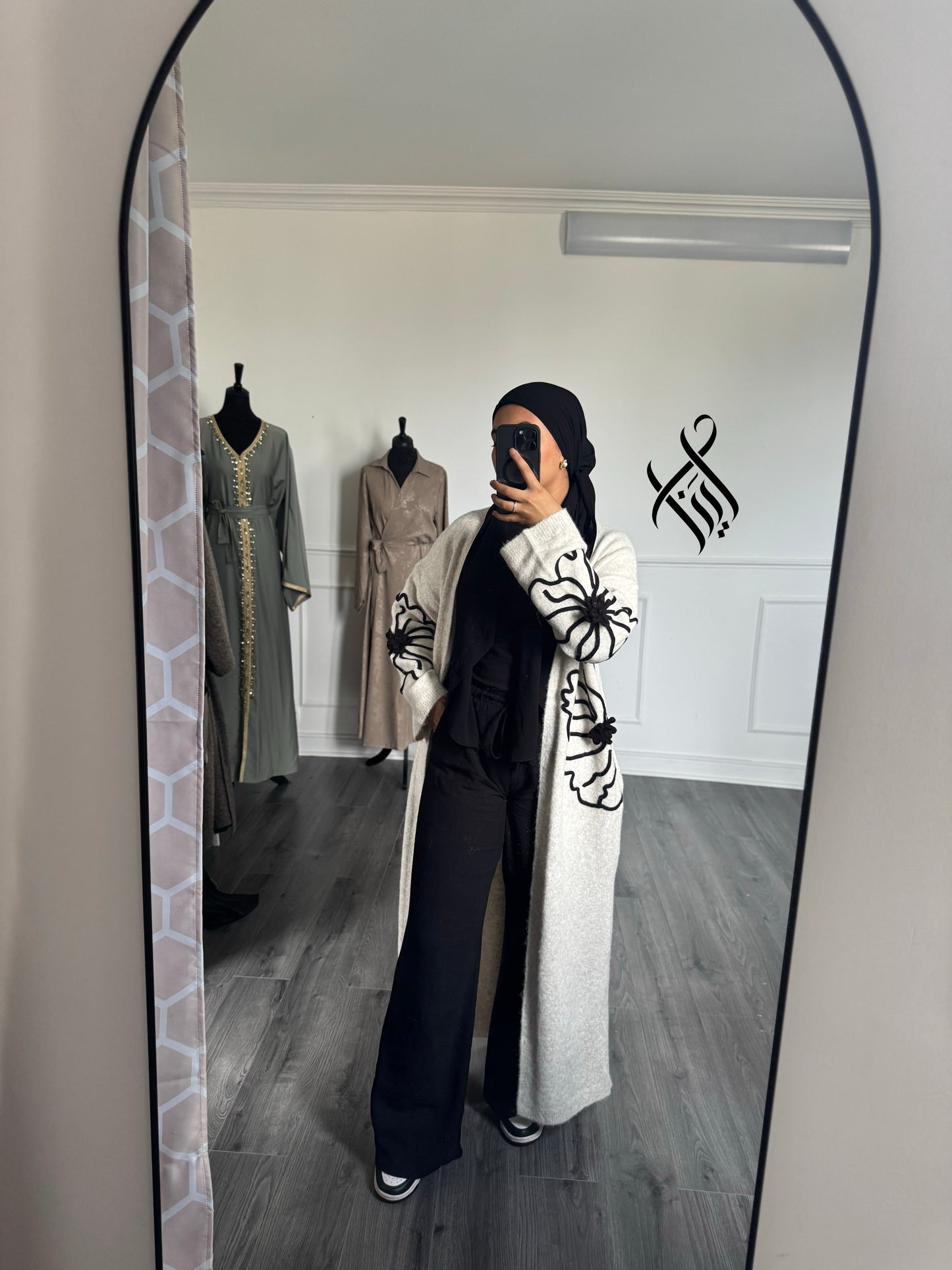 Gilet doux fleurie