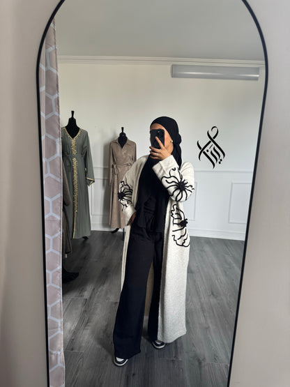 Gilet doux fleurie
