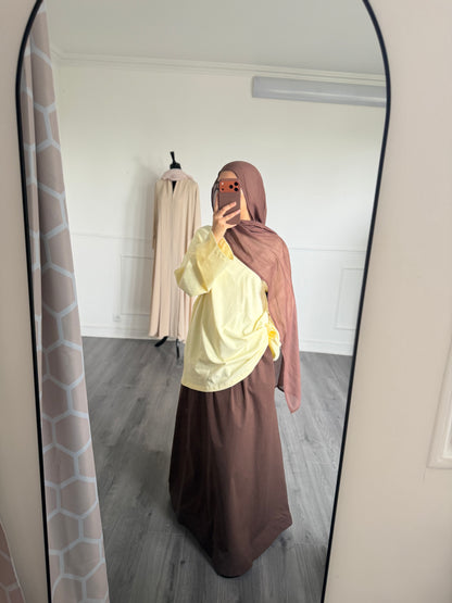 Haut oversize jaune
