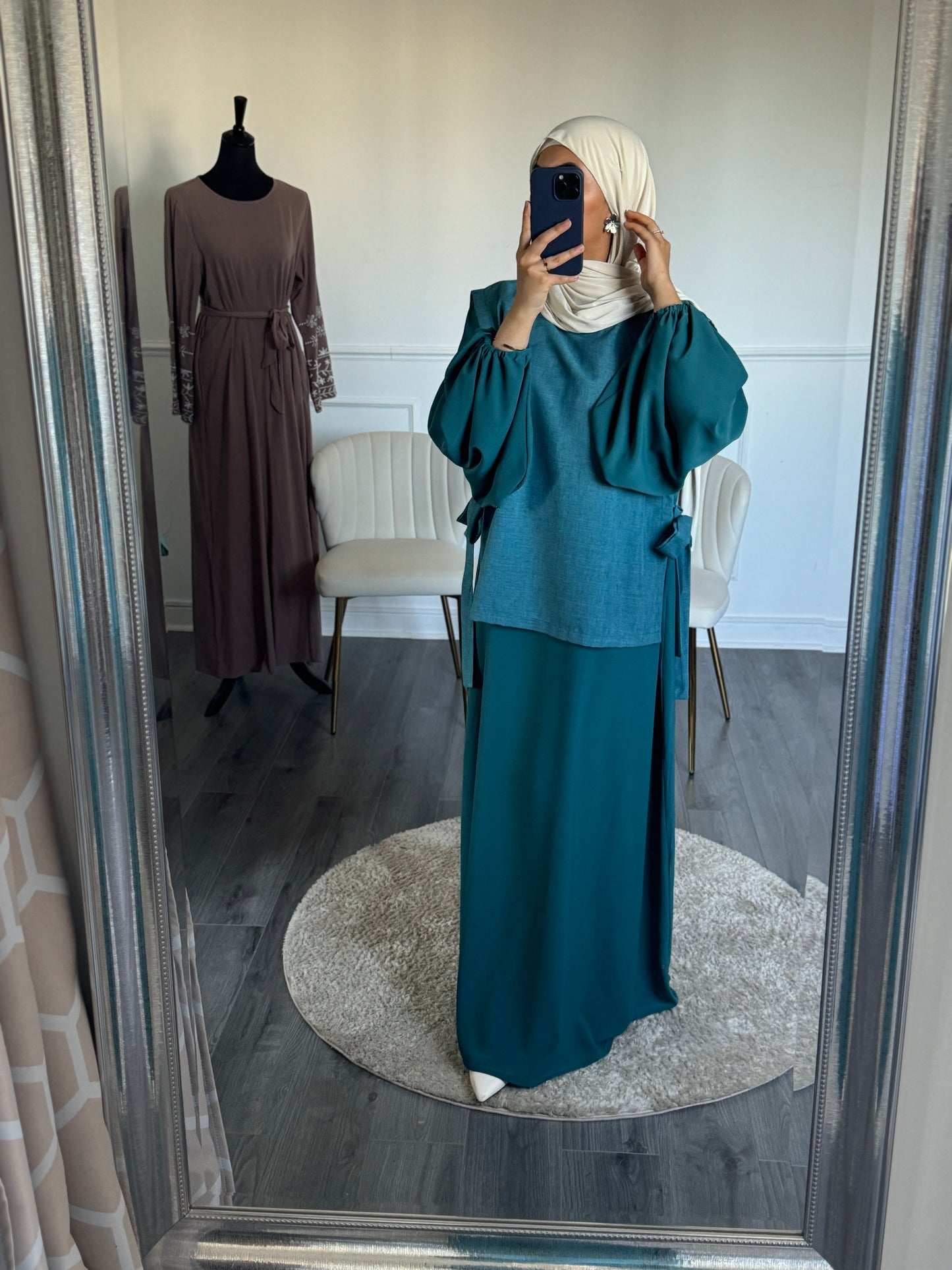 Robe Sana - Bleu canard