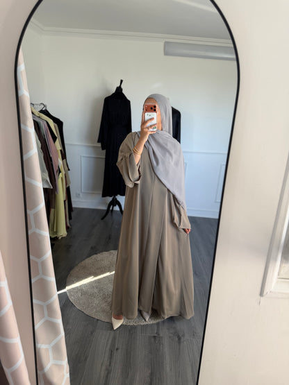 ABAYA SORAYA- Terre cendré