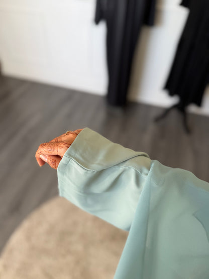 ABAYA SORAYA- Bleu Turquoise