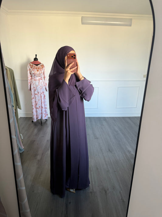 ABAYA SORAYA — Violet foncé