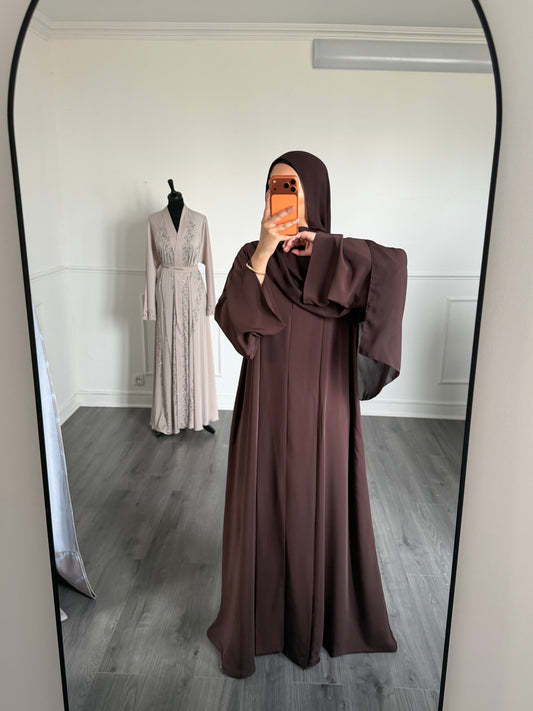 ABAYA SORAYA — Marron froid