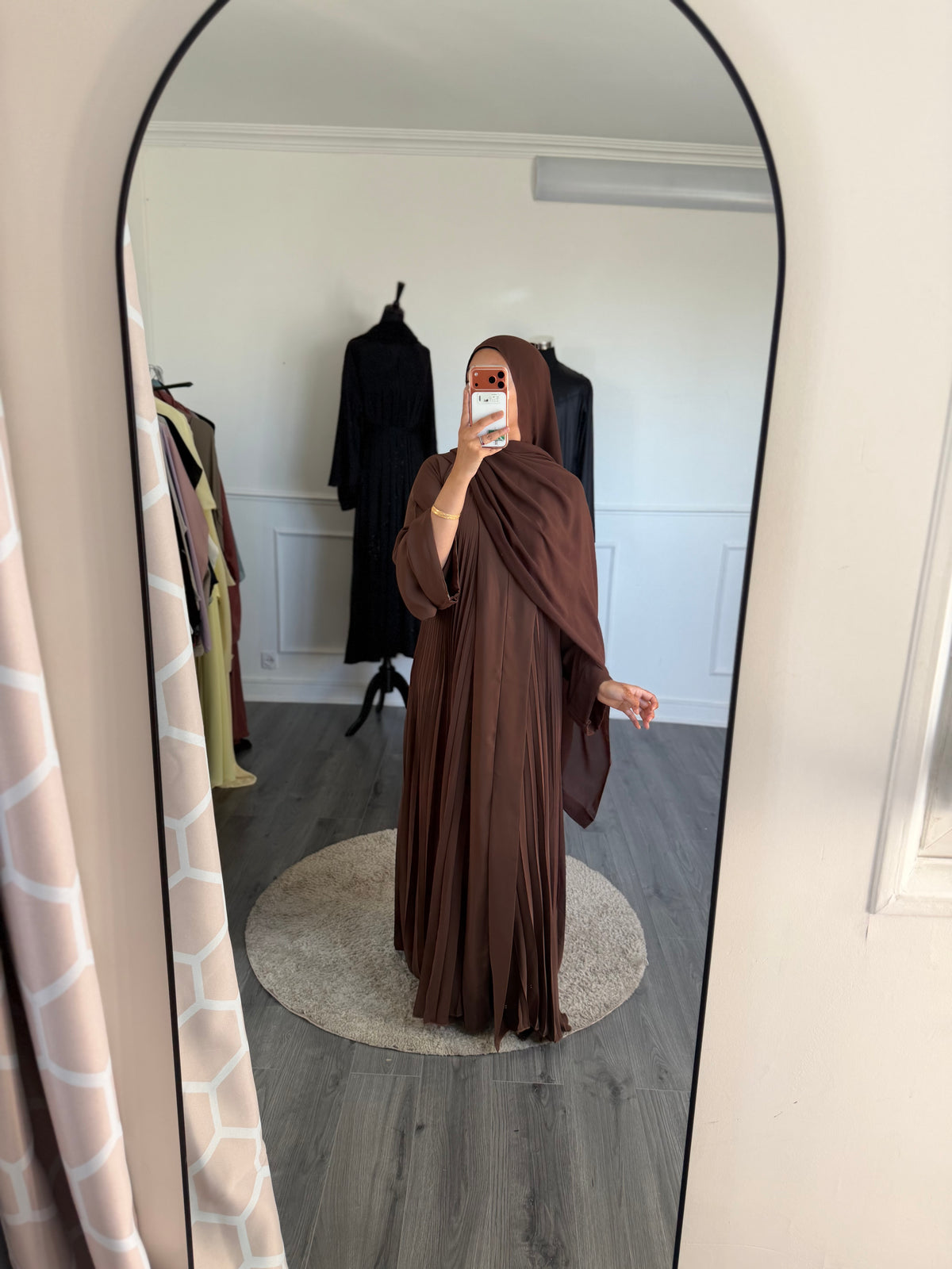 Abaya Noor Marron chocolat au lait