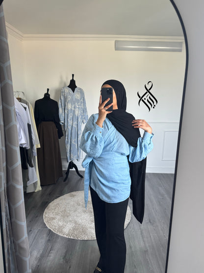 Blouse effet lin