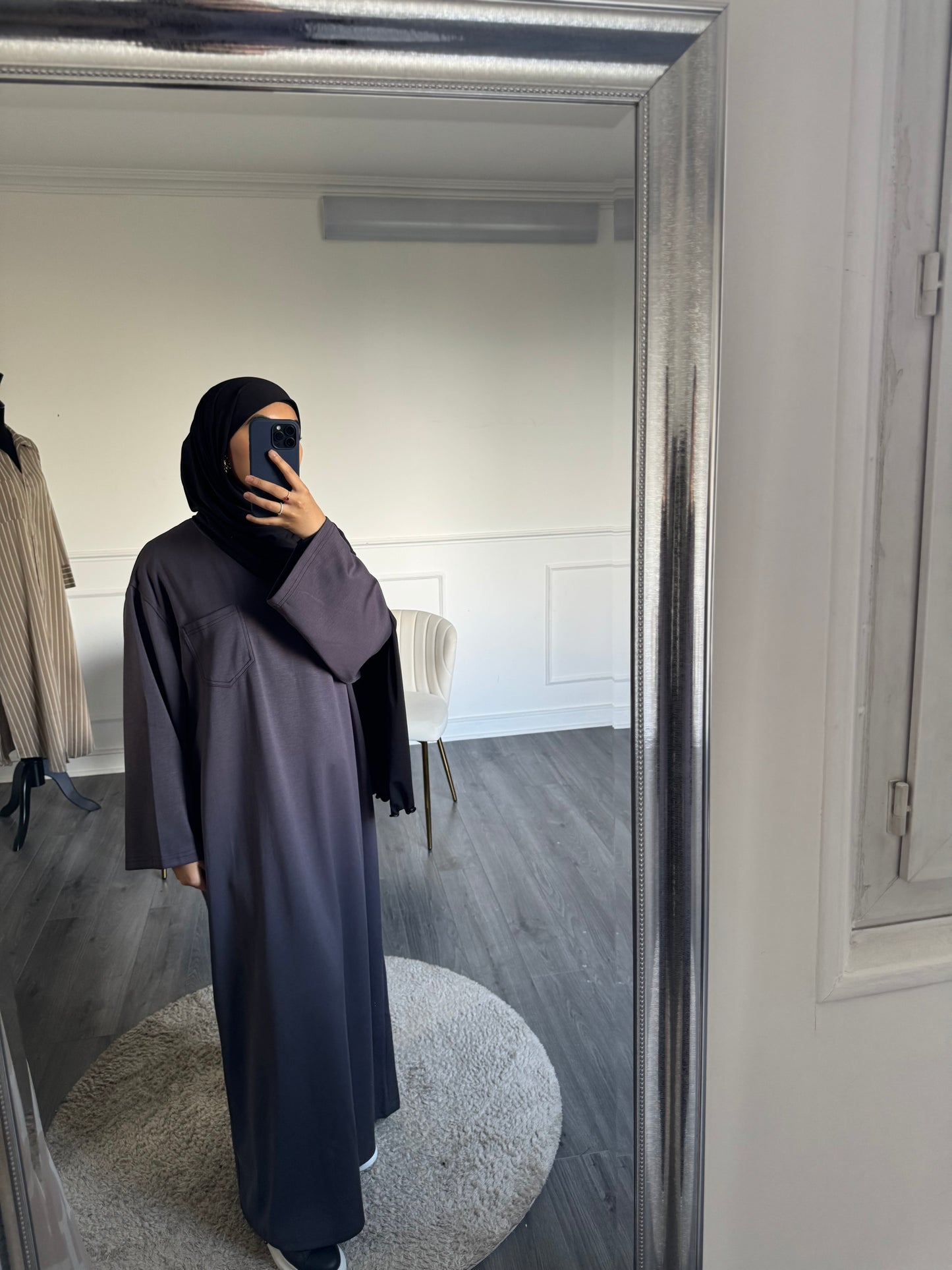 Robe Jersey - Gris bleuté
