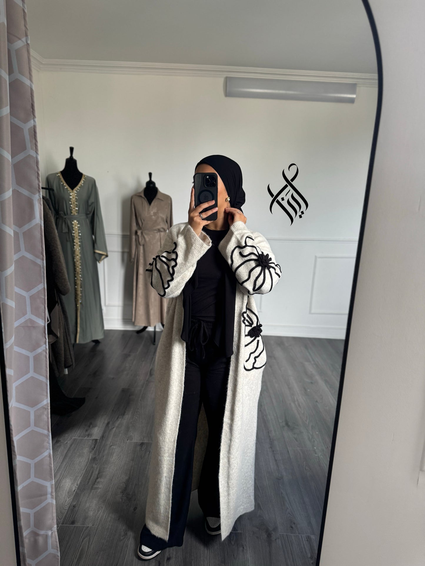 Gilet doux fleurie