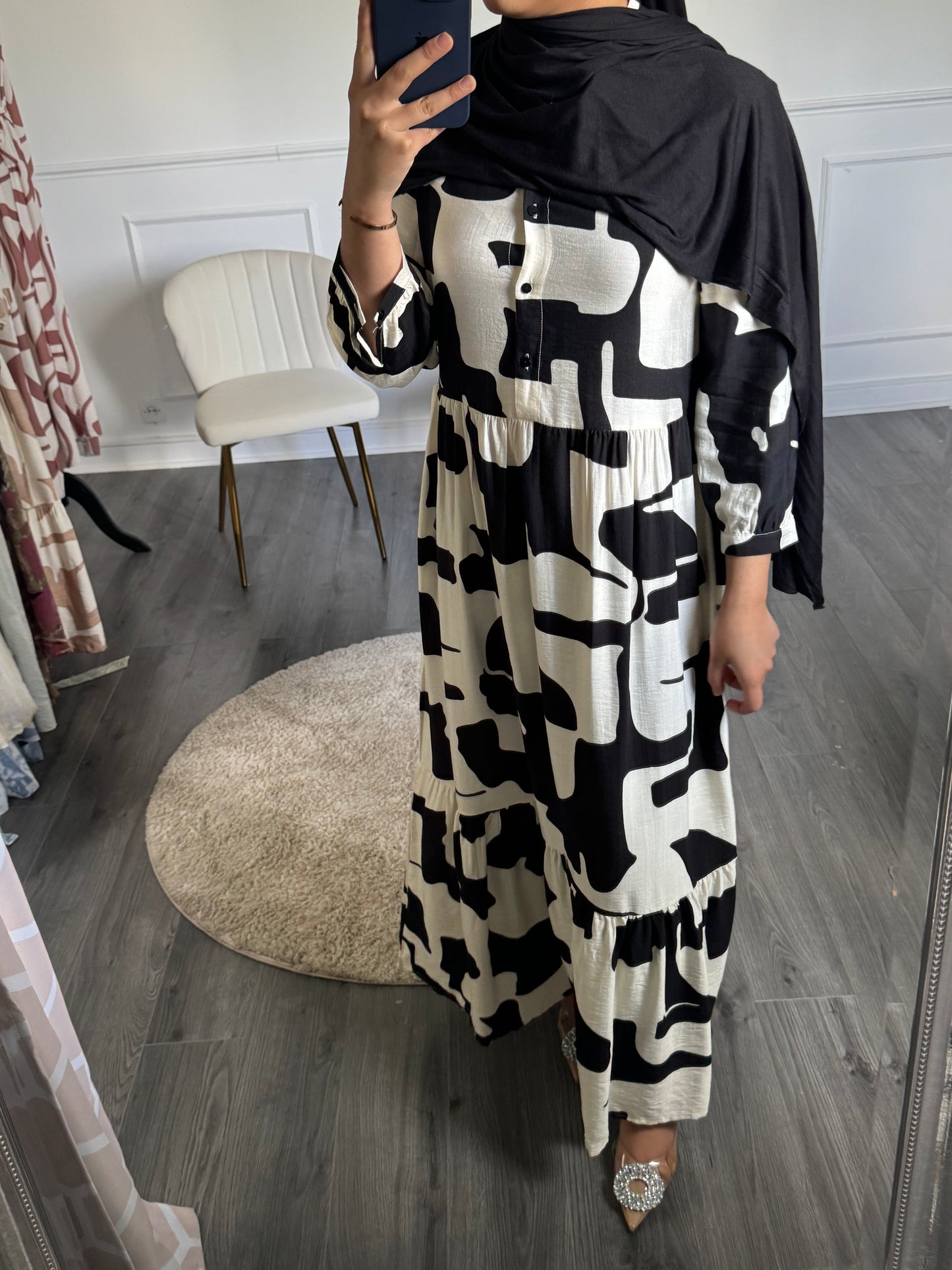 Robe chemise noire