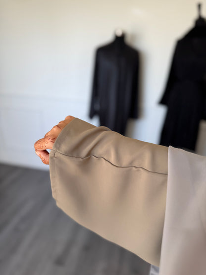 ABAYA SORAYA- Terre cendré