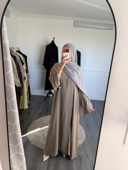 ABAYA SORAYA- Terre cendré