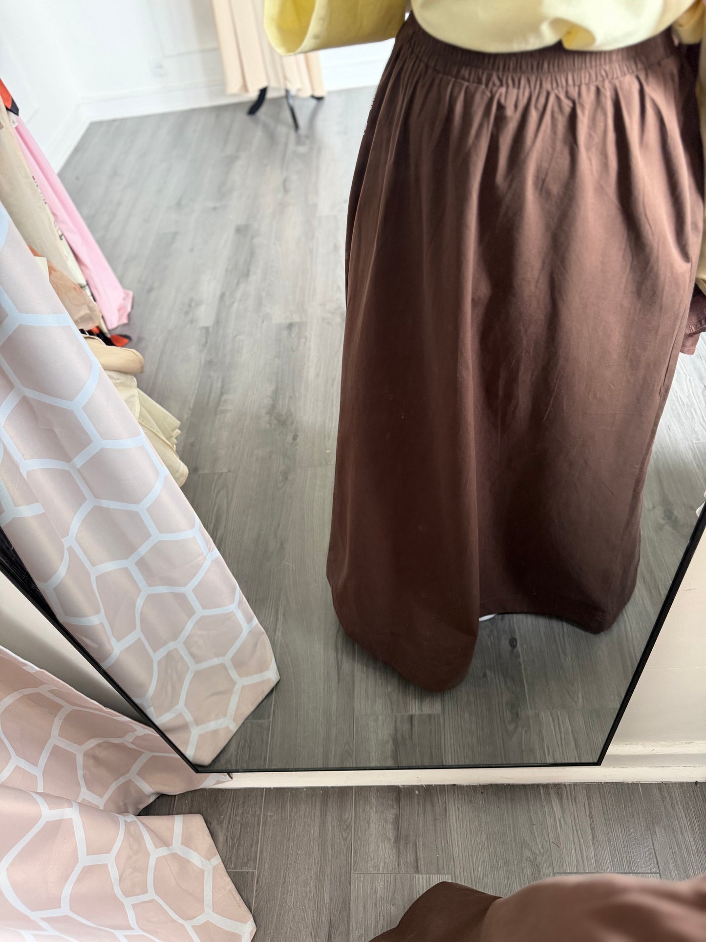 Jupe en coton (marron)