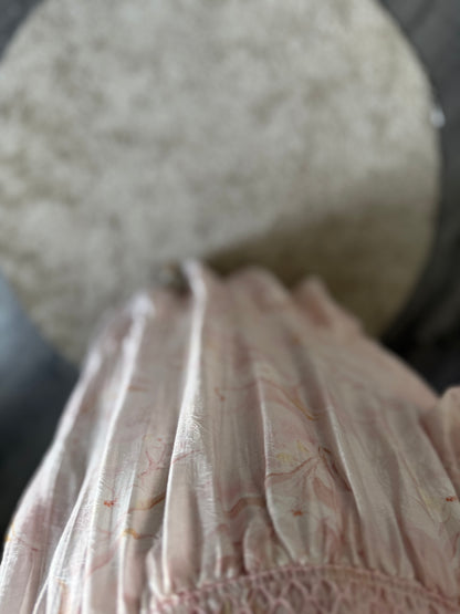 Robe rose fleurie