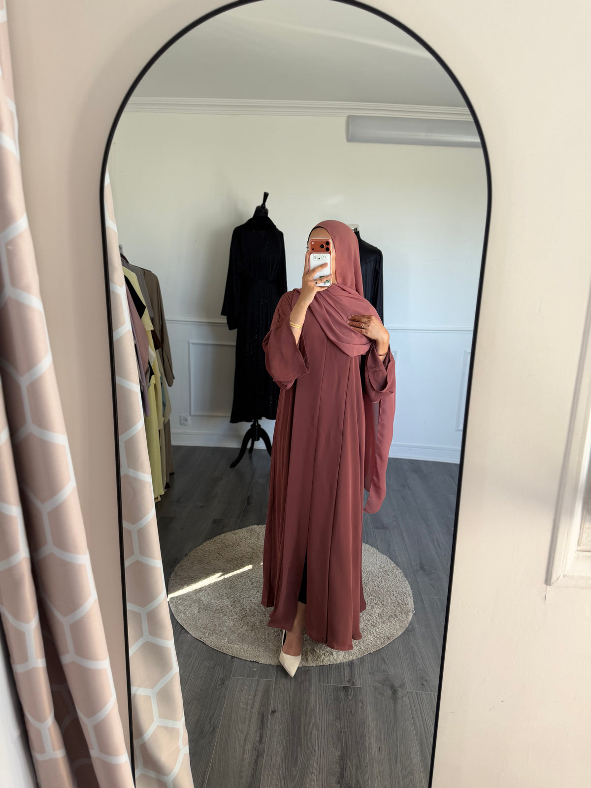 ABAYA SORAYA- Terracota fonce rose