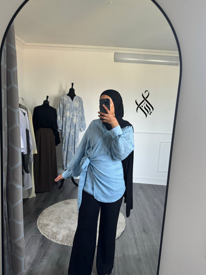 Blouse effet lin