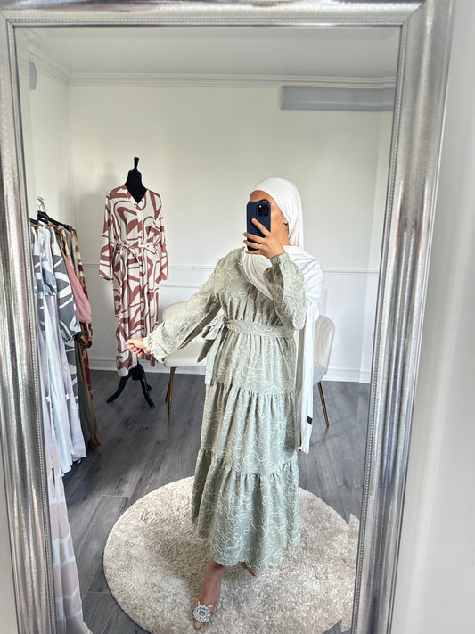 Robe Khalida verte