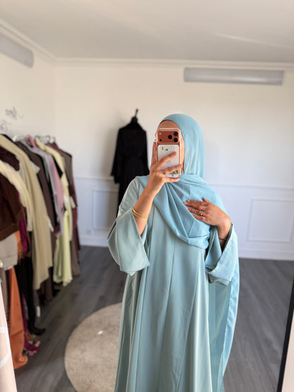 ABAYA SORAYA- Bleu Turquoise