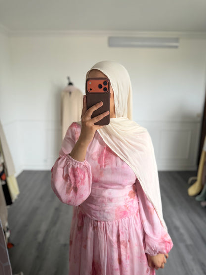 Robe fleurie rose